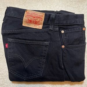 Levi’s Original 501 Straight Leg Button Fly Black Jeans NEW